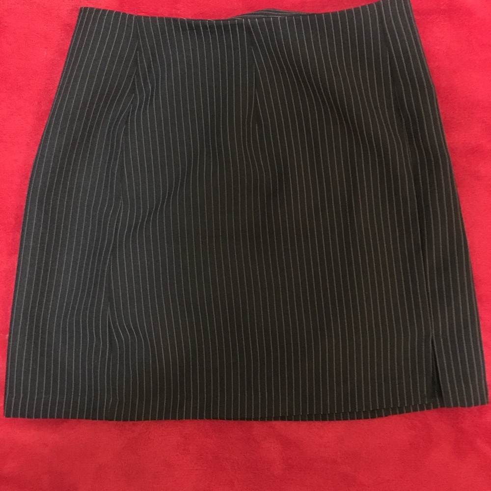 Black Pin Striped Skirt